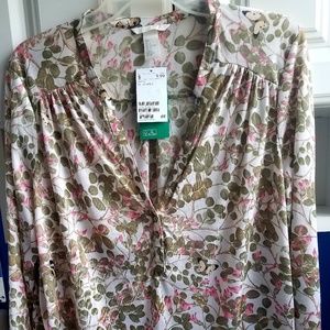 NWT H&M blouse, lightweight, 3/4 sleeves